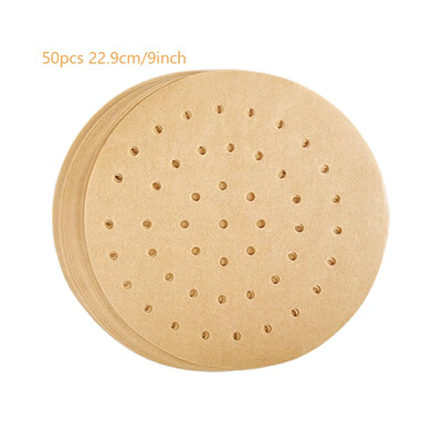 50 db Légsütőpapír speciális konyhai ételek sütéséhez Olajálló kétoldalas szilikon olajpapír tapadásmentes gőzpárna szőnyeg