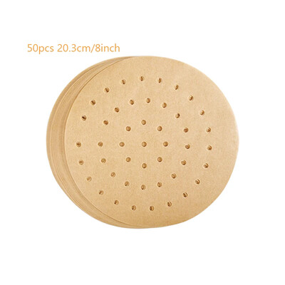 50 db Légsütőpapír speciális konyhai ételek sütéséhez Olajálló kétoldalas szilikon olajpapír tapadásmentes gőzpárna szőnyeg
