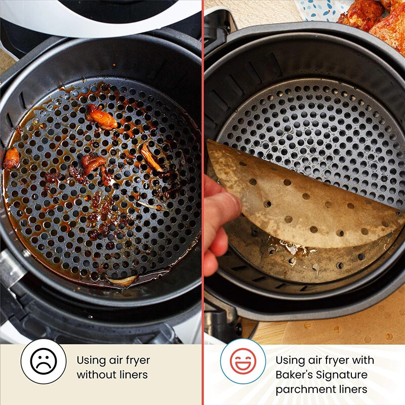 50 db Légsütőpapír speciális konyhai ételek sütéséhez Olajálló kétoldalas szilikon olajpapír tapadásmentes gőzpárna szőnyeg