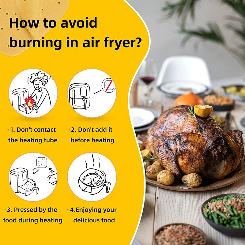 50 db Légsütőpapír speciális konyhai ételek sütéséhez Olajálló kétoldalas szilikon olajpapír tapadásmentes gőzpárna szőnyeg