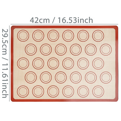 1 db szilikon sütőalátét sütőhöz, újrafelhasználható, tapadásmentes, hőálló tepsibetét, sütőeszközök süti-macaron kenyérhez