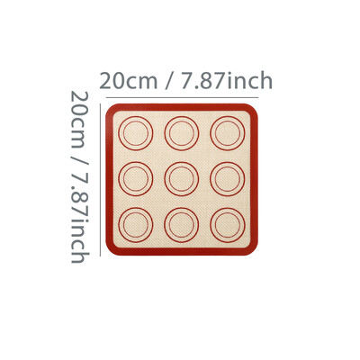 1 db szilikon sütőalátét sütőhöz, újrafelhasználható, tapadásmentes, hőálló tepsibetét, sütőeszközök süti-macaron kenyérhez