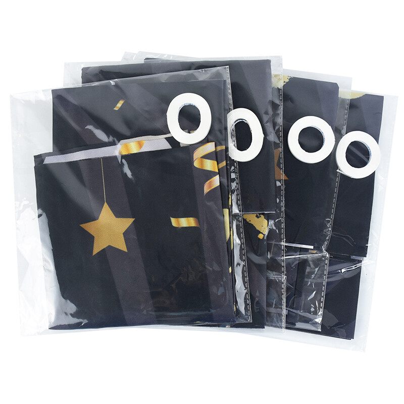 1 db 30 40 50 60 éves fekete arany Boldog születésnapot Banner Léggömb Zászló Felnőtt születésnapi parti dekorációs kellékek Sármány évfordulója