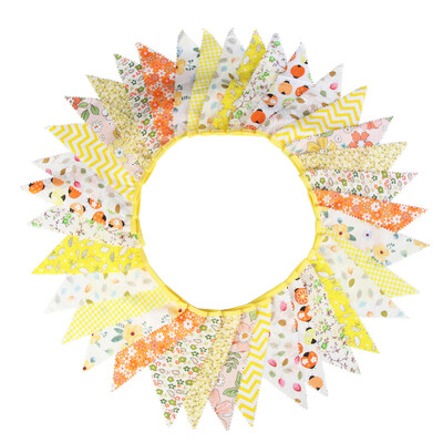 10M Vintage Virág Szövet Sármány Banner Virágnyomat Zászlók 36 Zászló bulihoz Esküvői Születésnapi Fesztivál lobogó Dekor