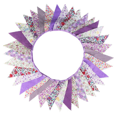 10M Vintage Virág Szövet Sármány Banner Virágnyomat Zászlók 36 Zászló bulihoz Esküvői Születésnapi Fesztivál lobogó Dekor