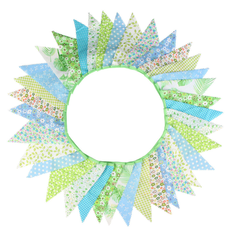 10M Vintage Virág Szövet Sármány Banner Virágnyomat Zászlók 36 Zászló bulihoz Esküvői Születésnapi Fesztivál lobogó Dekor