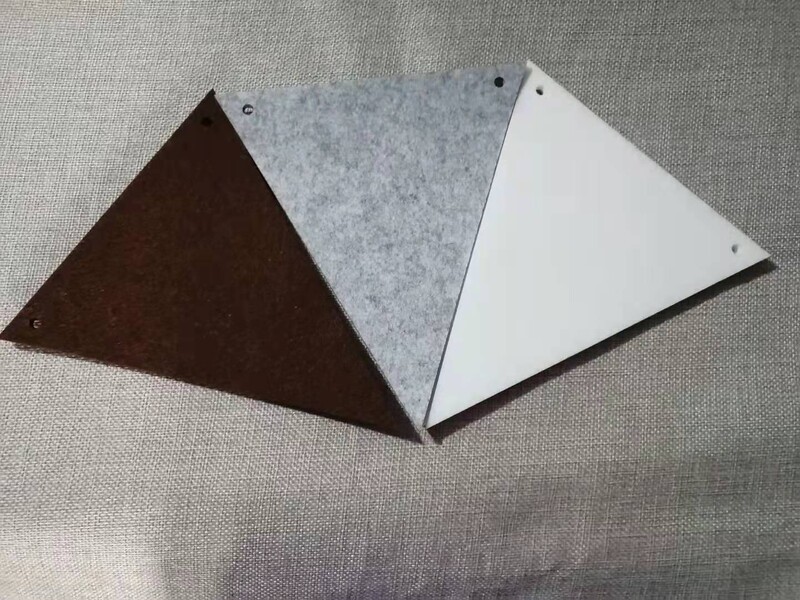 Pilka Mėlyna Balta Ruda Vėliavos Stygos Veltinis Reklamjuostė Girliandos Gimtadienio vimpelis Vestuvių vakarėlio dekoravimo reikmenys