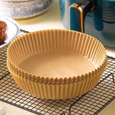 Légsütő eldobható papírbélés Sütőpárna Növényi pergamen Légsütő Sütési kellékek Desszerttányérok Környezetbarát tartók