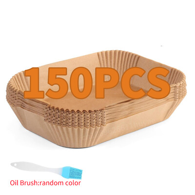Air Fryer eldobható papírbetétek téglalap légfrissítő pergamenpapír Ninja Dual Basket DZ201 DZ401 8Qt Airfryer tartozékokhoz