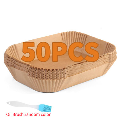 Air Fryer eldobható papírbetétek téglalap légfrissítő pergamenpapír Ninja Dual Basket DZ201 DZ401 8Qt Airfryer tartozékokhoz