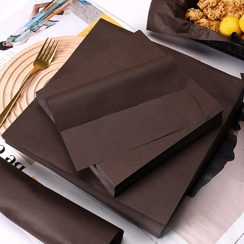 100db olajálló viaszpapír vízálló ételcsomagoló burger krumpli kenyér szendvics csomagolópapír sütőpapír sütősütő eszközök