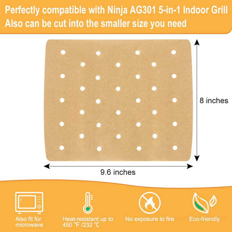50db Air Fryer pergamenpapír Ninja Foodi Grillhez 5 az 1-ben AG301 Ninja Foodi tartozékok Air Fryer tartozékok Air Fryer Liner