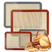 1 db, 2 db szilikon sütőalátét sütőhöz, 2 méret 30/42 cm, tapadásmentes és hőálló tepsi, süteményhez, macaronhoz, kenyérhez