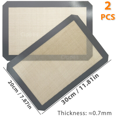 1 db, 2 db szilikon sütőalátét sütőhöz, 2 méret 30/42 cm, tapadásmentes és hőálló tepsi, süteményhez, macaronhoz, kenyérhez