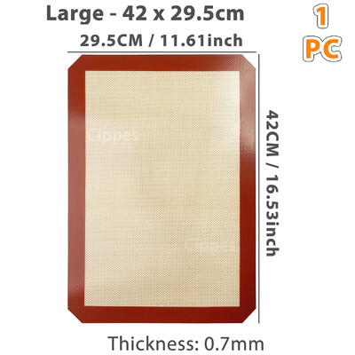 1 db, 2 db szilikon sütőalátét sütőhöz, 2 méret 30/42 cm, tapadásmentes és hőálló tepsi, süteményhez, macaronhoz, kenyérhez