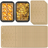 100 db Légsütő Papír Eldobható Tapadásmentes Konyhai Sütő Olajálló Papír Mikrohullámú Grill Sütő Sütő Papírok Párolópapír