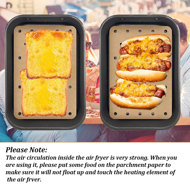 100 db Légsütő Papír Eldobható Tapadásmentes Konyhai Sütő Olajálló Papír Mikrohullámú Grill Sütő Sütő Papírok Párolópapír