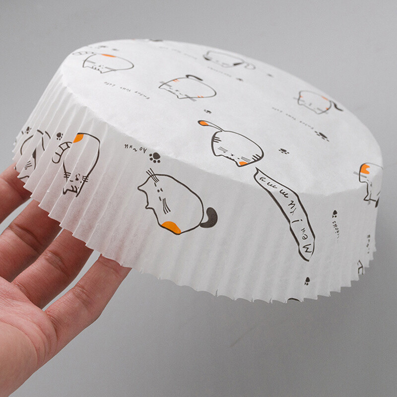 50db 20cm-es háztartási papírtálca légsütő speciális papír szilikon olaj papír olaj felszívó papír élelmiszer speciális papír szőnyeg olajmentes