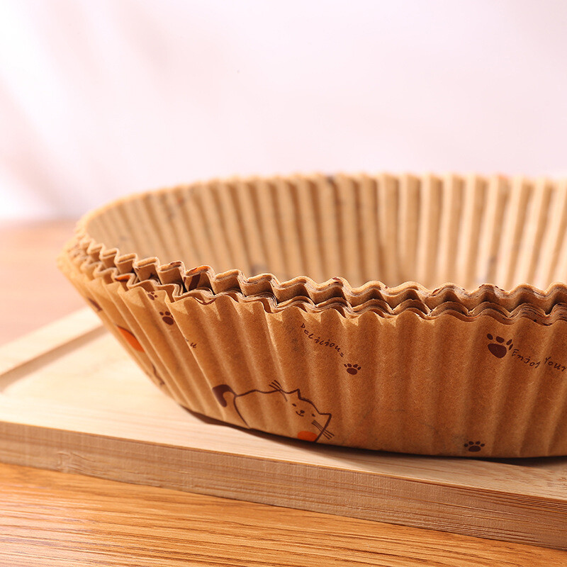 50db 20cm-es háztartási papírtálca légsütő speciális papír szilikon olaj papír olaj felszívó papír élelmiszer speciális papír szőnyeg olajmentes