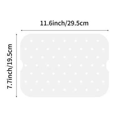 50 db Air Fryer eldobható papír tapadásmentes pergamen papírbetét Ninja Foodi XL Smart FG551 6 az 1-ben beltéri grilltartozékokhoz