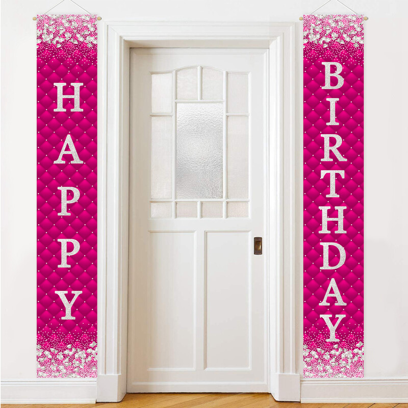 Fekete arany ajtófüggöny lógó zászló Boldog születésnapi parti dekoráció Felnőtt 30. 40. 50. születésnapi bulihoz szükséges kellékek