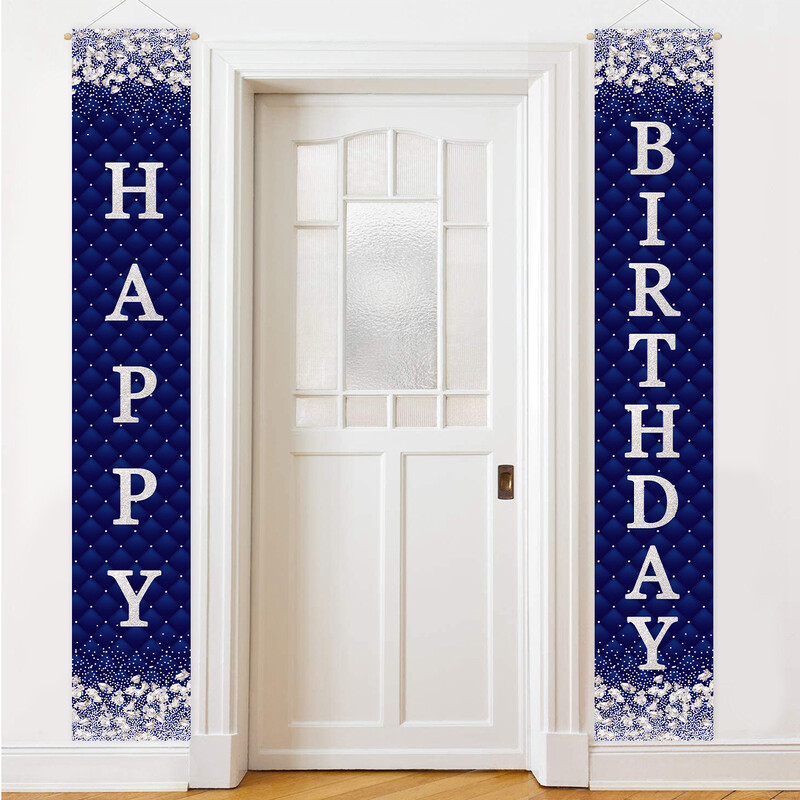 Fekete arany ajtófüggöny lógó zászló Boldog születésnapi parti dekoráció Felnőtt 30. 40. 50. születésnapi bulihoz szükséges kellékek