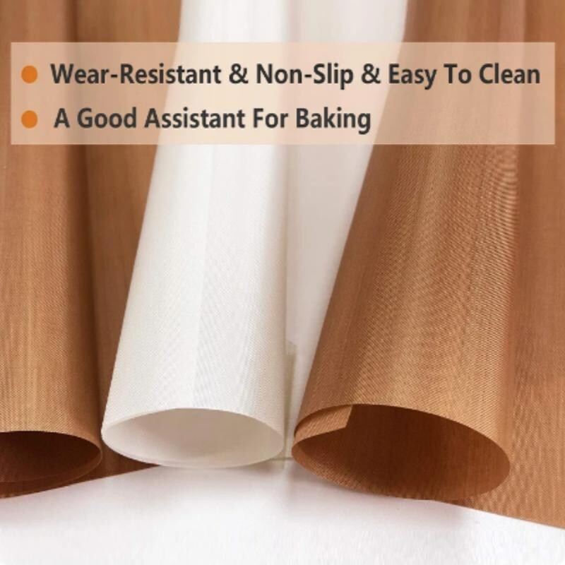 Sütőszőnyeg lap 40 * 60 cm vagy 30 * 40 cm, újrafelhasználható, tapadásmentes, olajálló sütőpapír, hőálló sütőbetét BBQ pad