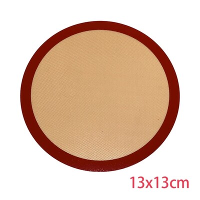 Karácsonyi kerek szilikon sütőszőnyeg tapadásmentes, újrafelhasználható lapbetétek légsütőhöz, sütőhöz, tepsihez tortához/pizzához/tésztához/süteményhez