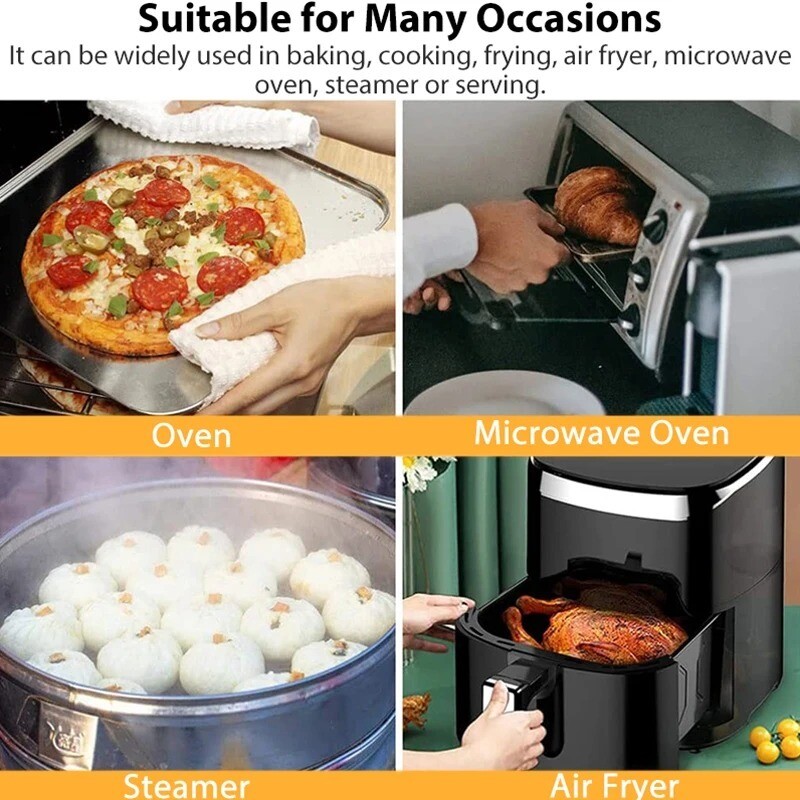 Karácsonyi kerek szilikon sütőszőnyeg tapadásmentes, újrafelhasználható lapbetétek légsütőhöz, sütőhöz, tepsihez tortához/pizzához/tésztához/süteményhez