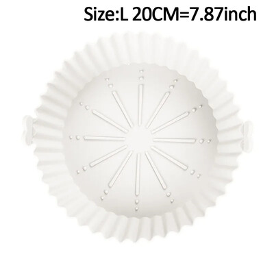 Szilikon kosár edénytálca légsütő betét légsütőhöz Újrafelhasználható edénytartozékok serpenyős torta sütőforma légsütő tepsi