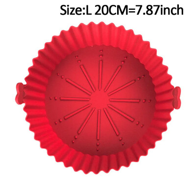 Szilikon kosár edénytálca légsütő betét légsütőhöz Újrafelhasználható edénytartozékok serpenyős torta sütőforma légsütő tepsi