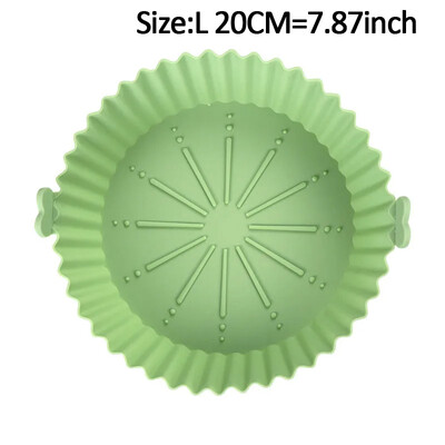 Szilikon kosár edénytálca légsütő betét légsütőhöz Újrafelhasználható edénytartozékok serpenyős torta sütőforma légsütő tepsi