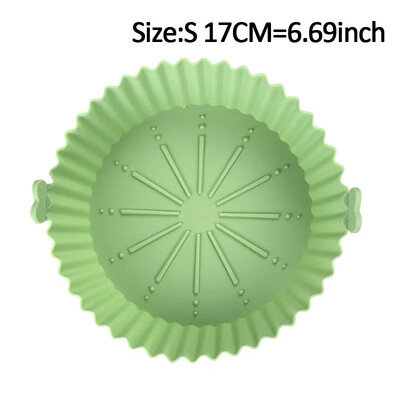 Szilikon kosár edénytálca légsütő betét légsütőhöz Újrafelhasználható edénytartozékok serpenyős torta sütőforma légsütő tepsi