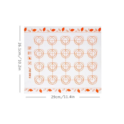 Szilikonsütőszőnyeg tapadásmentes Macaron Fondant Sütőedények Süteménysütőeszközök Sütőszőnyegek Sütési kellékek Főzőforma