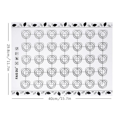 Szilikonsütőszőnyeg tapadásmentes Macaron Fondant Sütőedények Süteménysütőeszközök Sütőszőnyegek Sütési kellékek Főzőforma