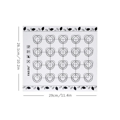 Szilikonsütőszőnyeg tapadásmentes Macaron Fondant Sütőedények Süteménysütőeszközök Sütőszőnyegek Sütési kellékek Főzőforma