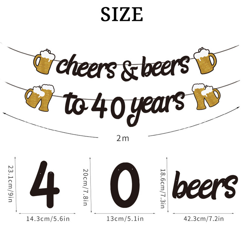 1Nustatykite suaugusiems skirtą su gimtadieniu auksinę juodą reklamjuostę, skirtą nuo 21 30 40 50 60 metų gimtadienio reklamjuostės