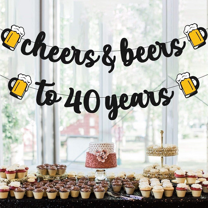 1Nustatykite suaugusiems skirtą su gimtadieniu auksinę juodą reklamjuostę, skirtą nuo 21 30 40 50 60 metų gimtadienio reklamjuostės