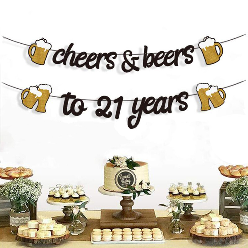 1Nustatykite suaugusiems skirtą su gimtadieniu auksinę juodą reklamjuostę, skirtą nuo 21 30 40 50 60 metų gimtadienio reklamjuostės