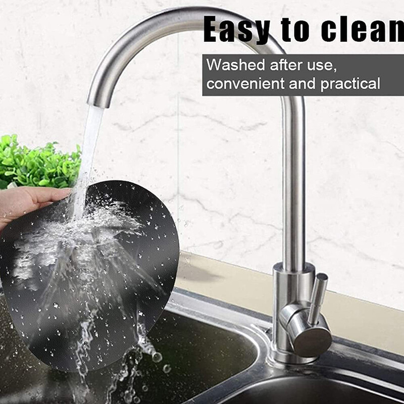 6 db Kerek tapadásmentes szőnyeg serpenyősütő betétlap főző wok konyhai sütőlap BBQ sütőalátét átmérő 24 cm hordozható konyhai eszközök