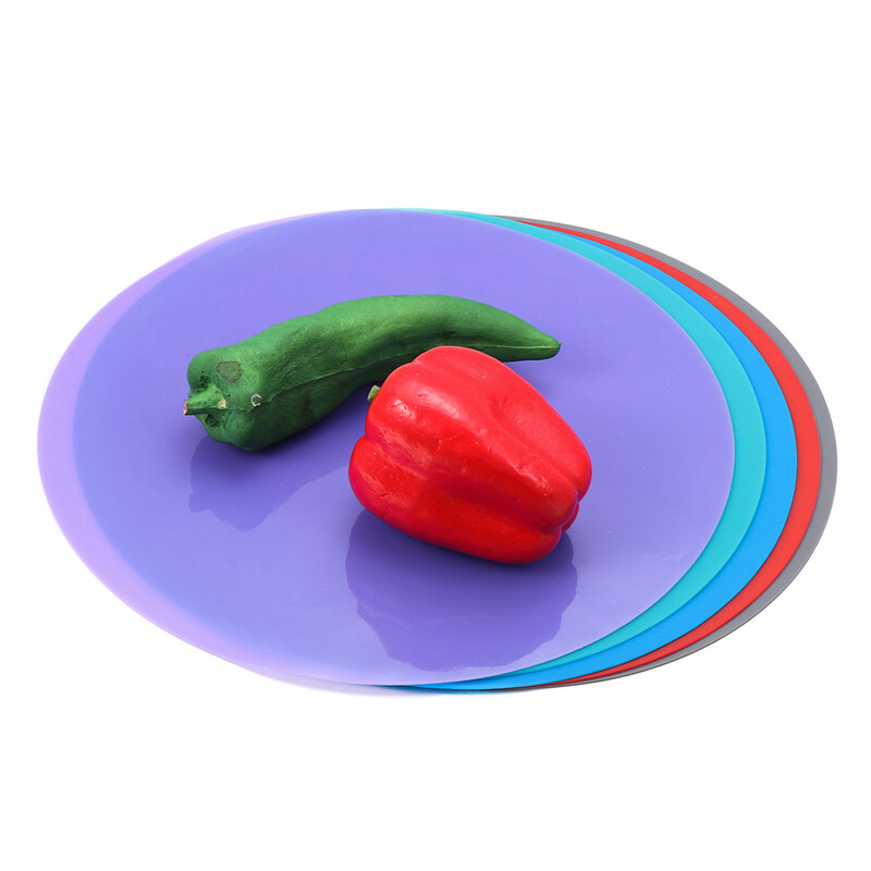 Puha, tapadásmentes, kerek mikrohullámú szőnyeg, szilikon sütőlap, asztali tésztatálca főzőeszköz Otthoni konyhai kiegészítők