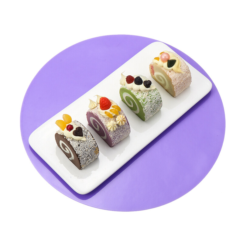 Puha, tapadásmentes, kerek mikrohullámú szőnyeg, szilikon sütőlap, asztali tésztatálca főzőeszköz Otthoni konyhai kiegészítők