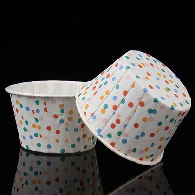 50db papír tortadíszítő forma kör alakú muffin tortasütő főzőeszköz