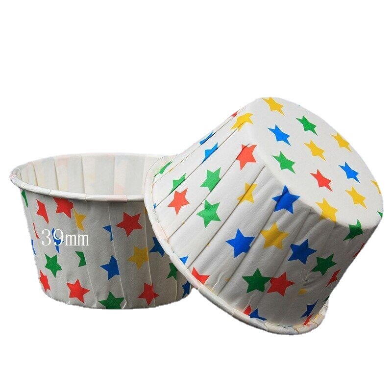 50db papír tortadíszítő forma kör alakú muffin tortasütő főzőeszköz