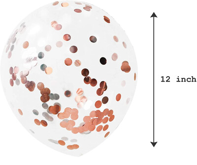 BOLDOG SZÜLETÉSNAPOT Papír sármány zászló 5 db rózsaarany konfetti lufival gyerekeknek felnőtt születésnapi babaváró parti dekorációval