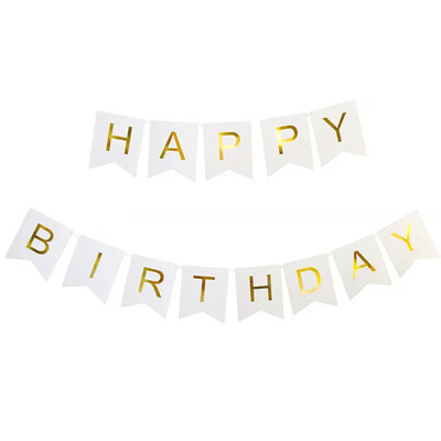 BOLDOG SZÜLETÉSNAPOT Papír sármány zászló 5 db rózsaarany konfetti lufival gyerekeknek felnőtt születésnapi babaváró parti dekorációval
