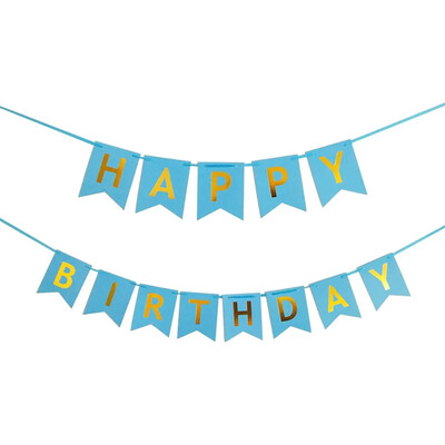 BOLDOG SZÜLETÉSNAPOT Papír sármány zászló 5 db rózsaarany konfetti lufival gyerekeknek felnőtt születésnapi babaváró parti dekorációval