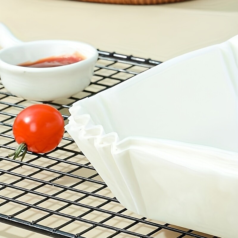 30db, Air Fryer eldobható papírbélés, 16cm*16cm/6.29inch*6.29inch bélések Air Fryerhez [Fit 2-8 QT ], tapadásmentes pergamen