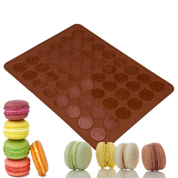 Σιλικόνη DIY Ταψί ψησίματος κέικ 30 Cavity Pastry Cake Macaron Mat Φύλλο φόρμας ψησίματος φούρνου Ταψί Ταψί Φύλλο μαγειρέματος Εργαλεία κουζίνας