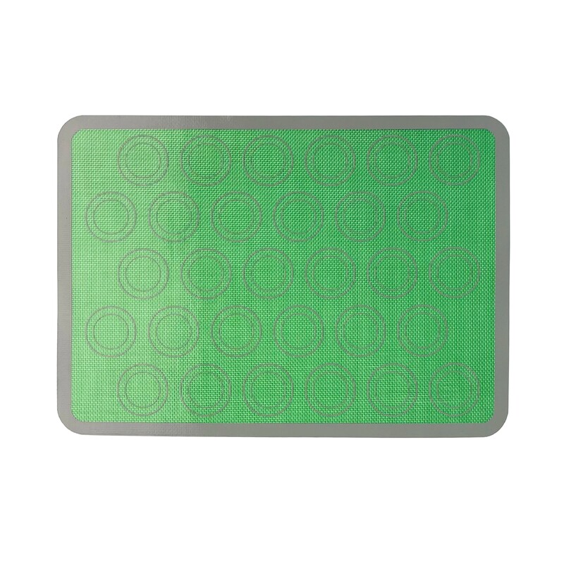 1 db szilikon sütőalátét sütőhöz, újrafelhasználható tapadásmentes sütilap makaronokhoz, pizzához, kenyérpirítóhoz, kenyérsütéshez, zöld rózsaszín